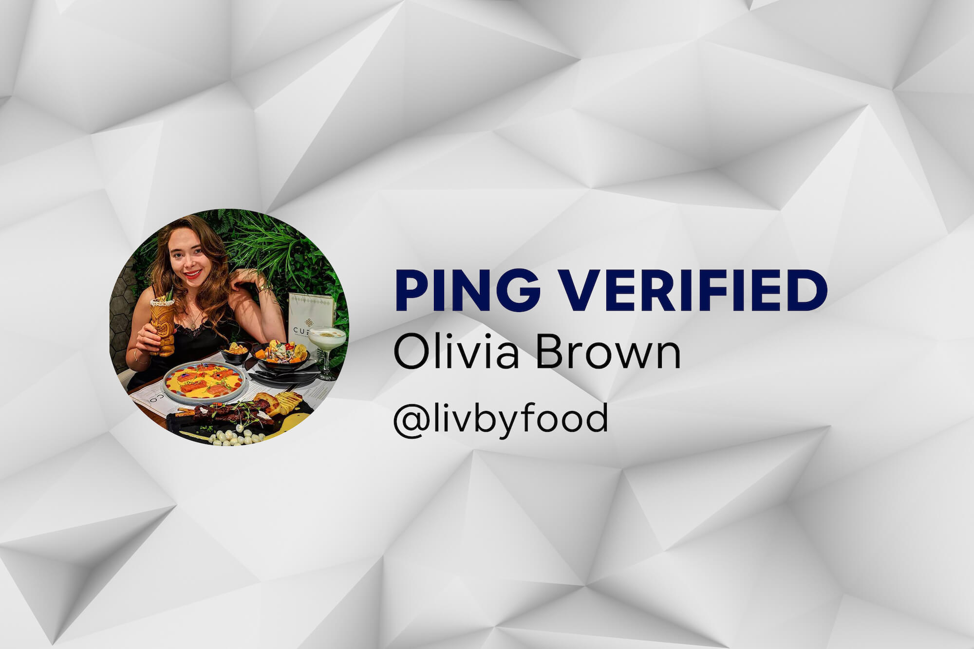 Ping Verified - Olivia Brown Header Image
