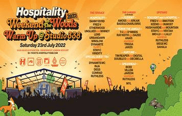 Hospitality Weekend In The Woods Warm Up's event image