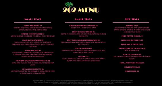 Menu 3 from 202 Kitchen's menu images'