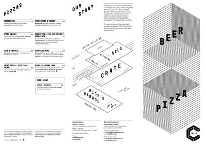 Menu 2 from CRATE Brewery & Pizzeria's menu images'